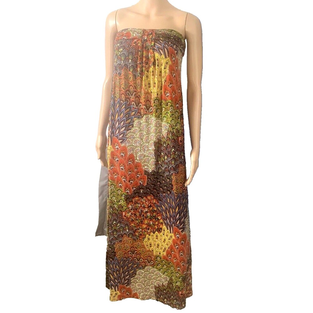 Debbie M. Women's Size Small Maxi Summer Dress Sleeveless Poly/Spandex